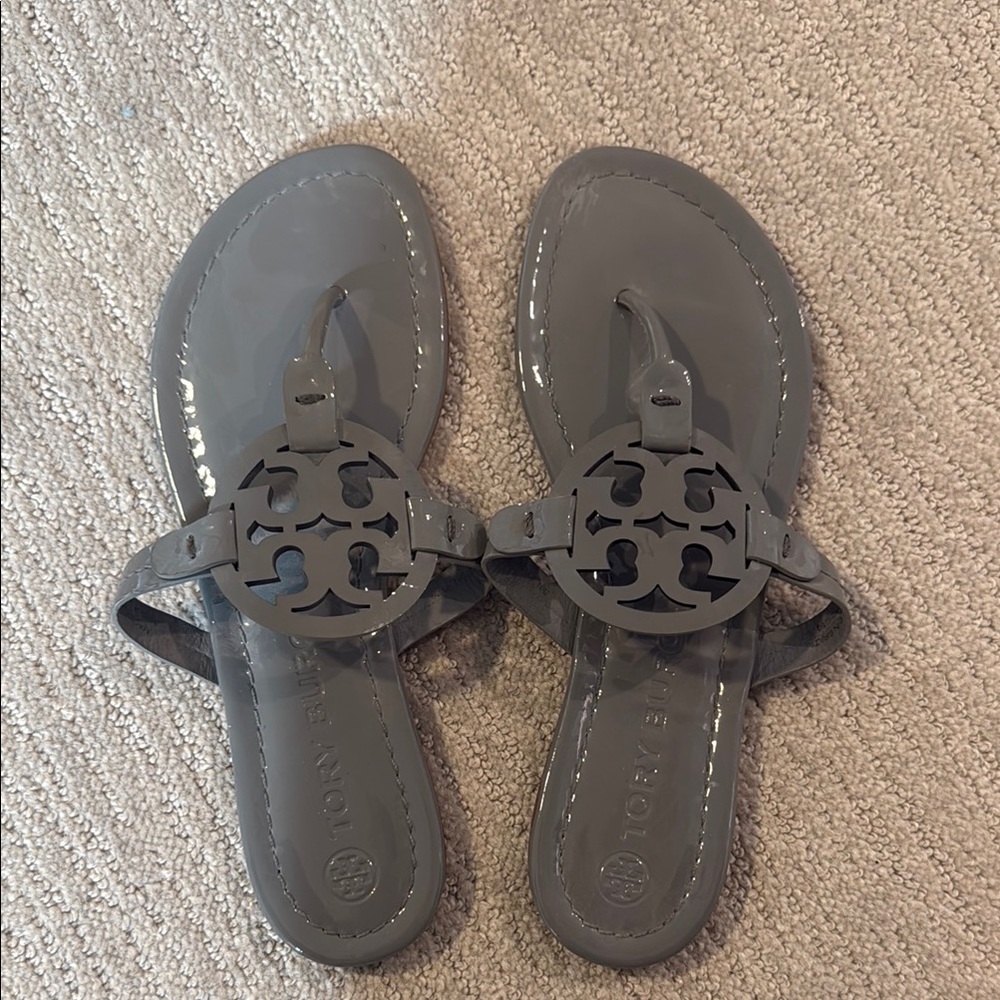 Gray Tory Burch Miller Sandals